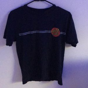 Women’s Small stripe Santa Cruz shirt